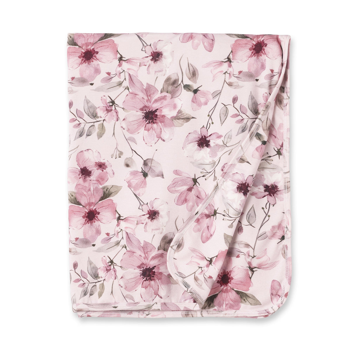 Watercolor Floral Baby Stroller Blanket