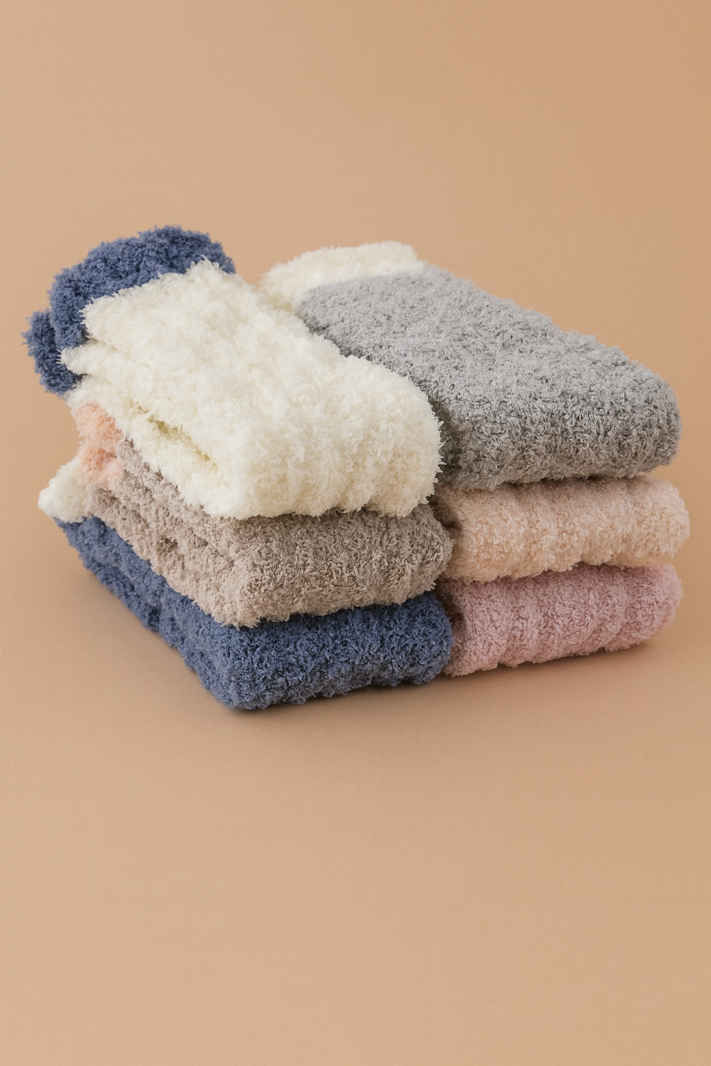 Fluffy Slipper Socks – 6-Pack