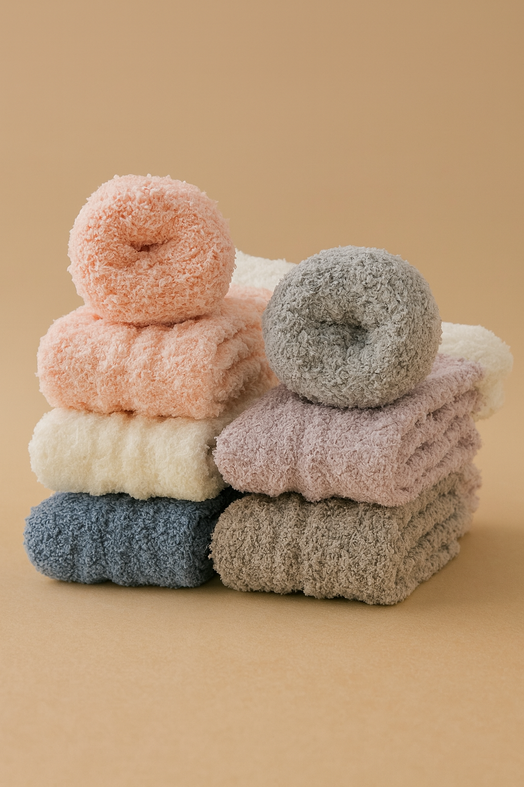 Fluffy Slipper Socks – 6-Pack