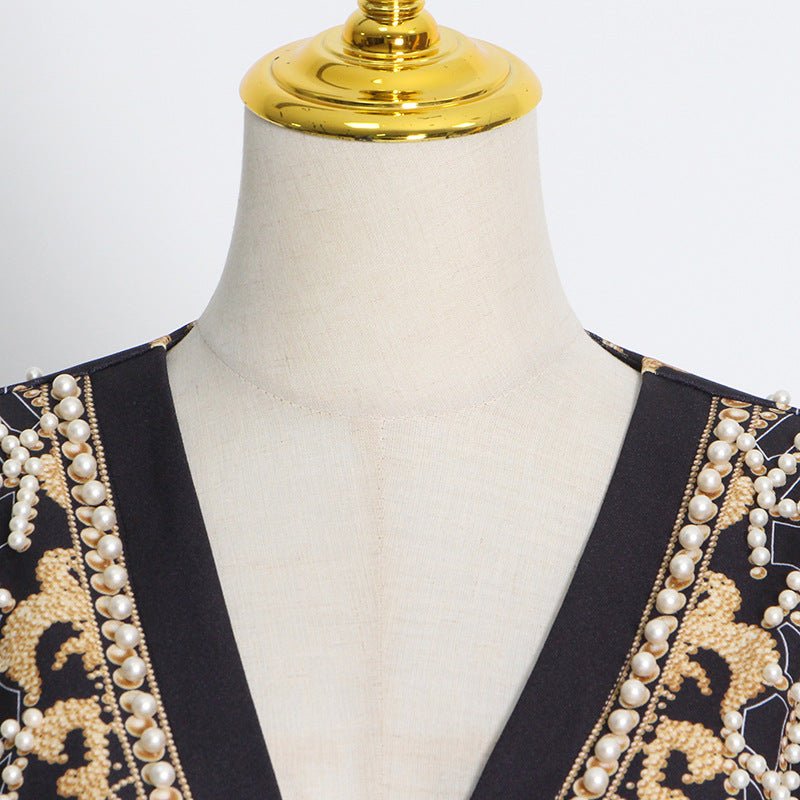 Pearl & Bead Embellished Luxury Blazer