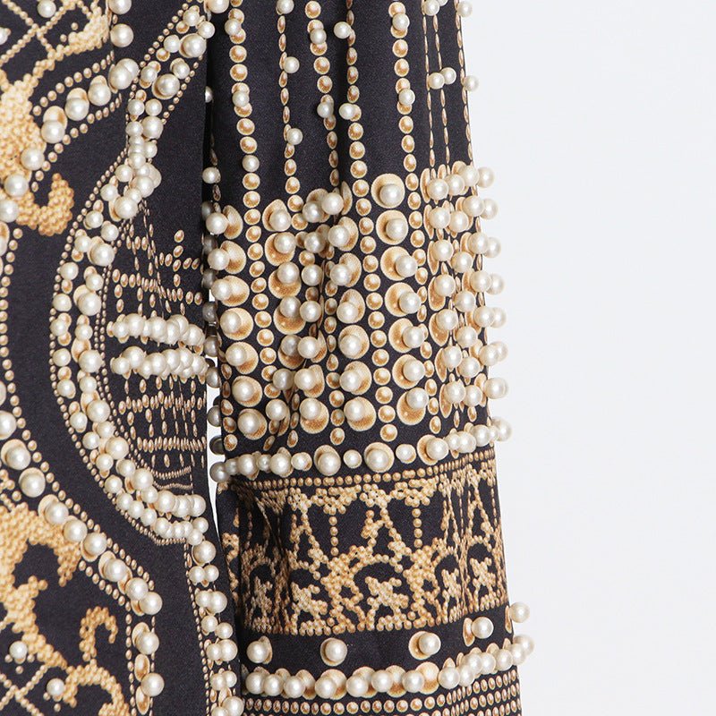 Pearl & Bead Embellished Luxury Blazer