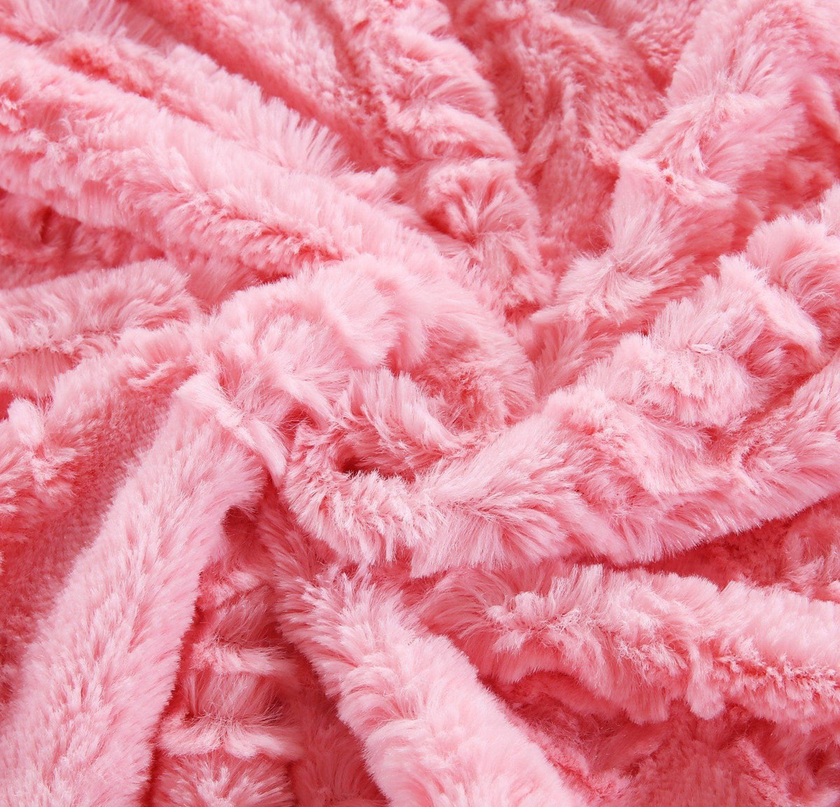 Pink Rose Sherpa Throw Blanket