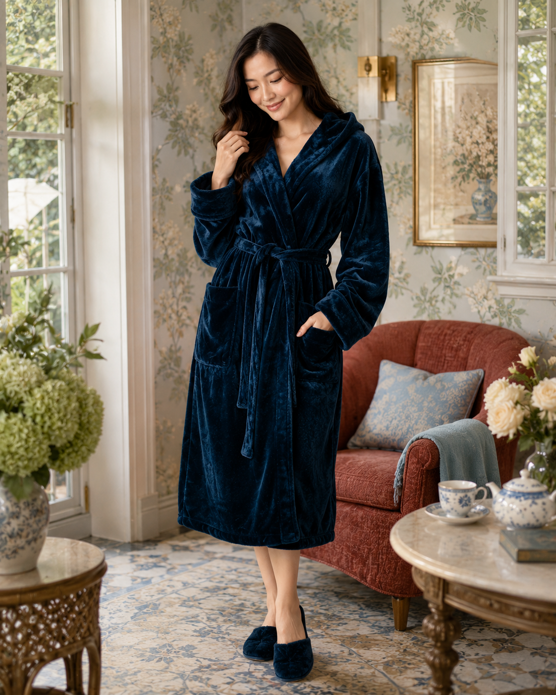 Luxe Plush Hooded Robe